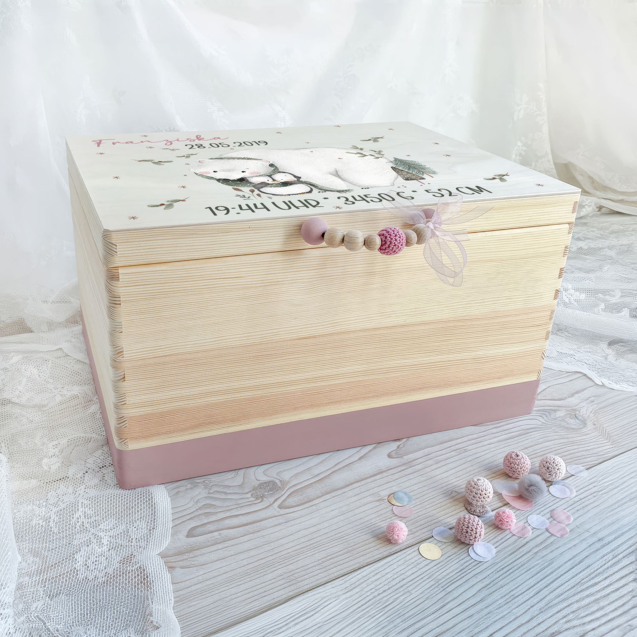 Erinnerungskiste Eisbär und Pinguin