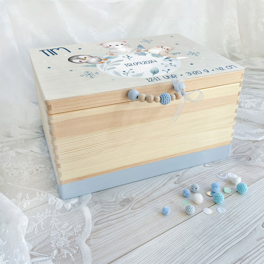 Erinnerungskiste Weltkugel Winter